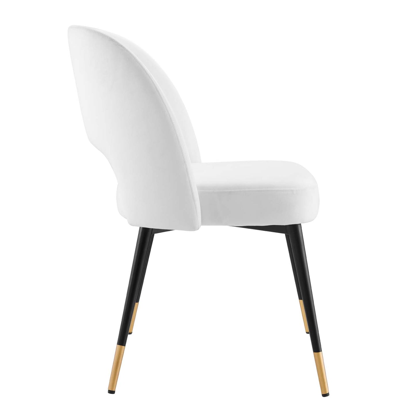 Rouse Performance Velvet Dining Side Chairs Set of 2 by Modway