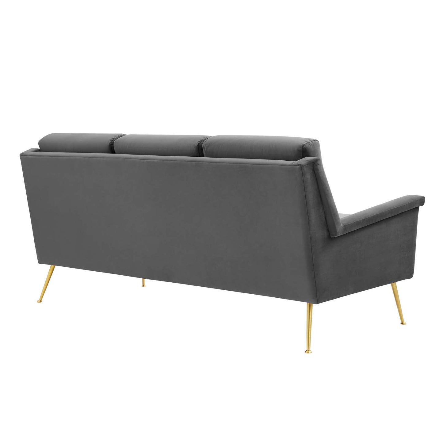 Chesapeake Performance Velvet Sofa Gold Gray by Modway