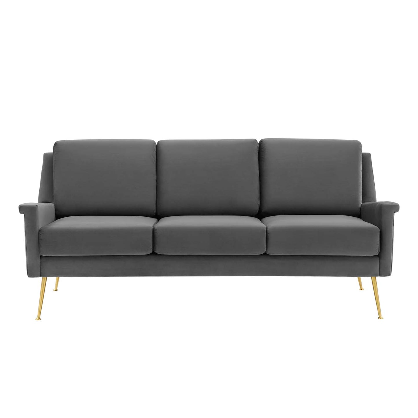 Chesapeake Performance Velvet Sofa Gold Gray by Modway