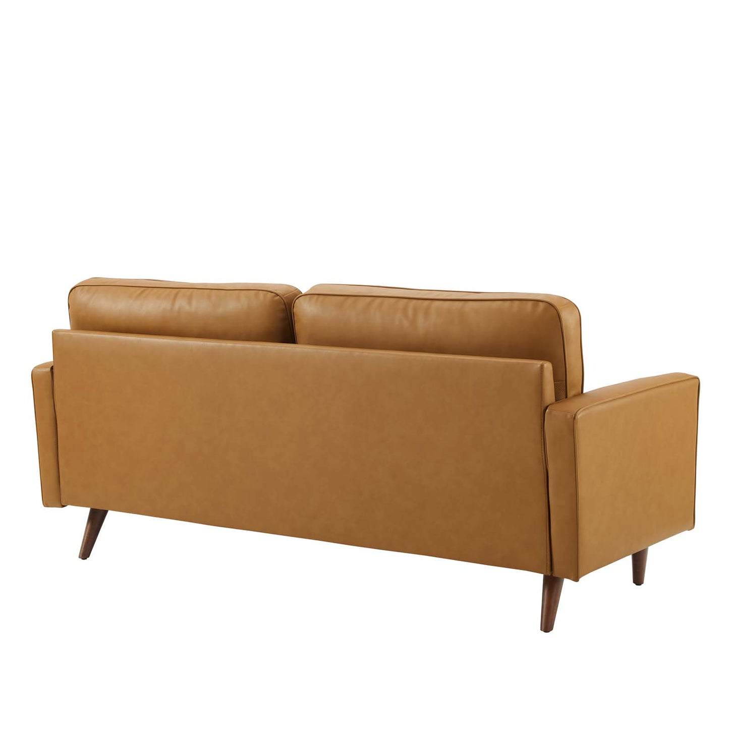 Valour Leather Sofa Tan by Modway