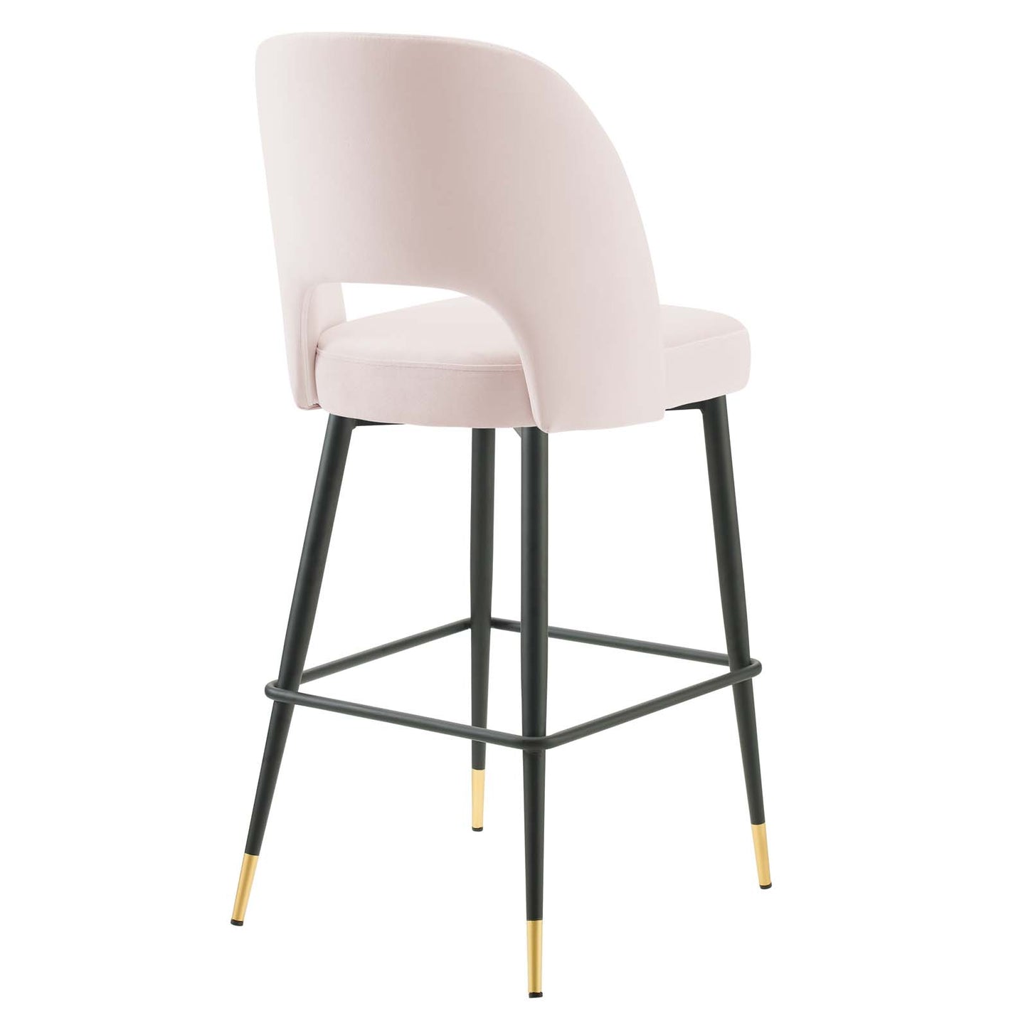 Rouse Performance Velvet Bar Stool Pink by Modway