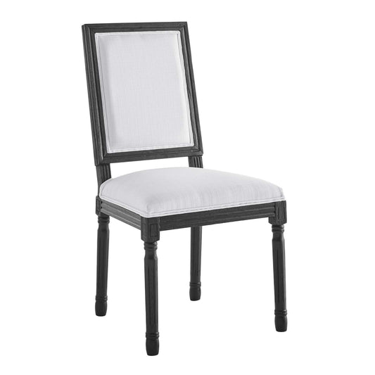 Court French Vintage Upholstered Fabric Dining Side Chair by Modway
