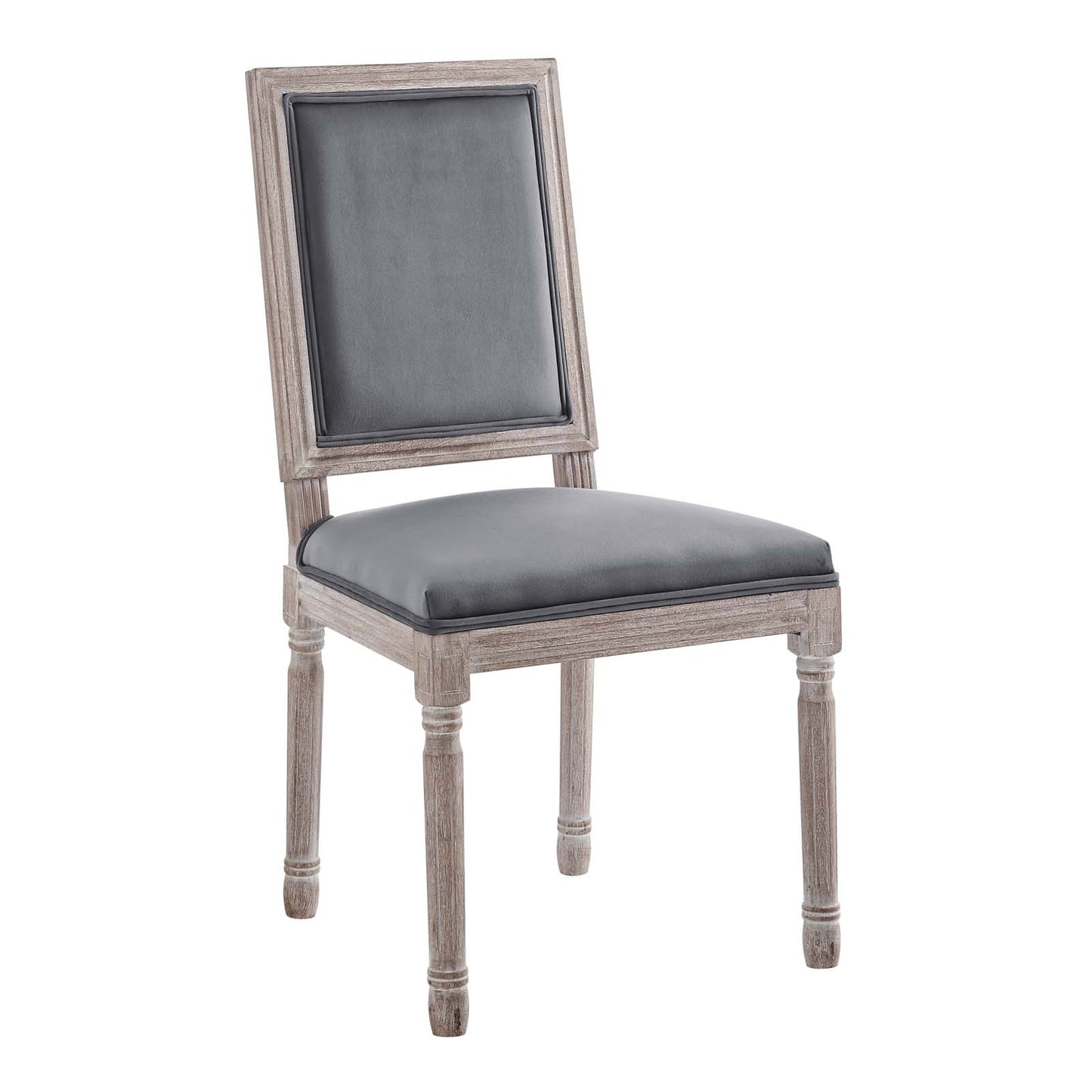 Court French Vintage Upholstered Fabric Dining Side Chair by Modway
