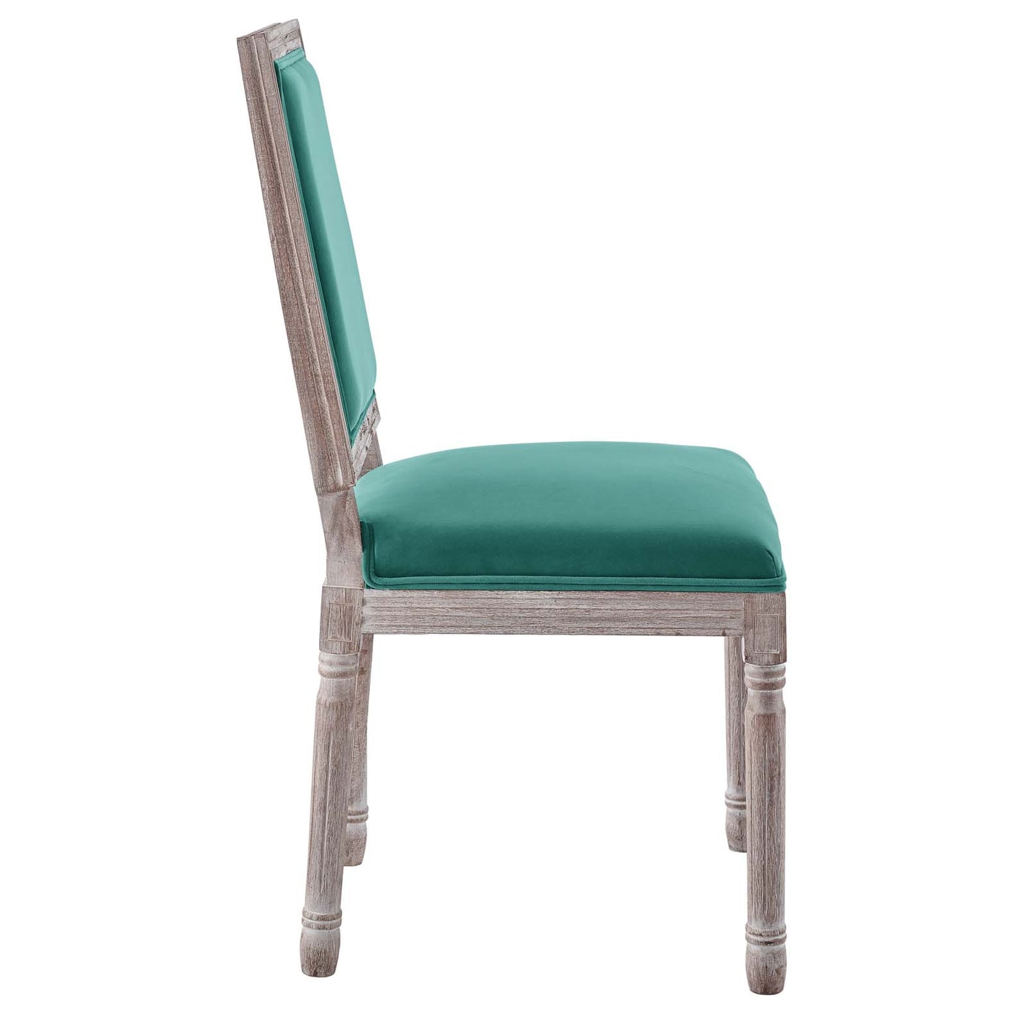 Court French Vintage Upholstered Fabric Dining Side Chair by Modway