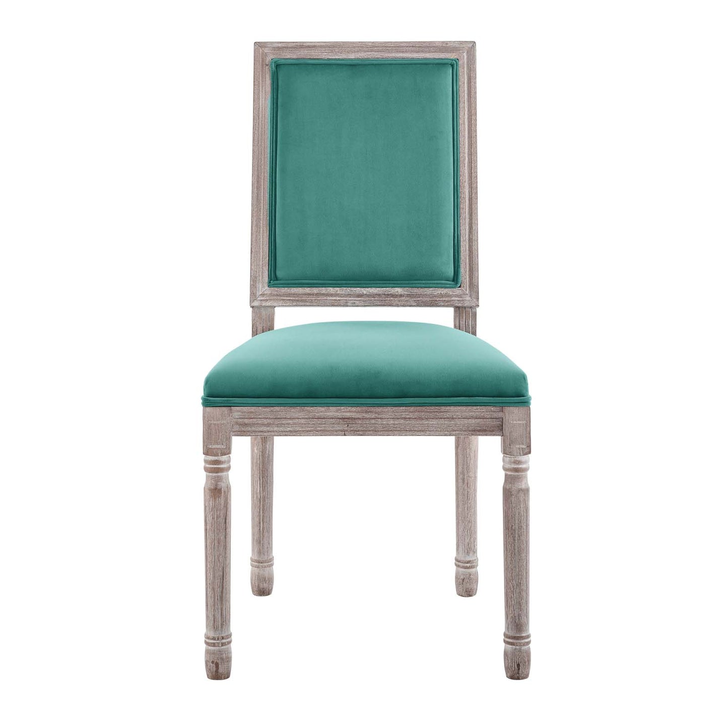 Court French Vintage Upholstered Fabric Dining Side Chair by Modway