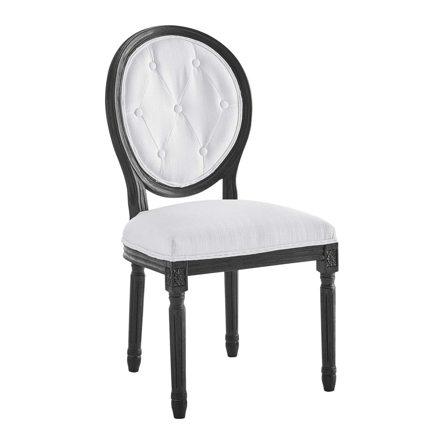 Arise Vintage French Upholstered Fabric Dining Side Chair by Modway