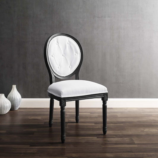 Arise Vintage French Upholstered Fabric Dining Side Chair by Modway