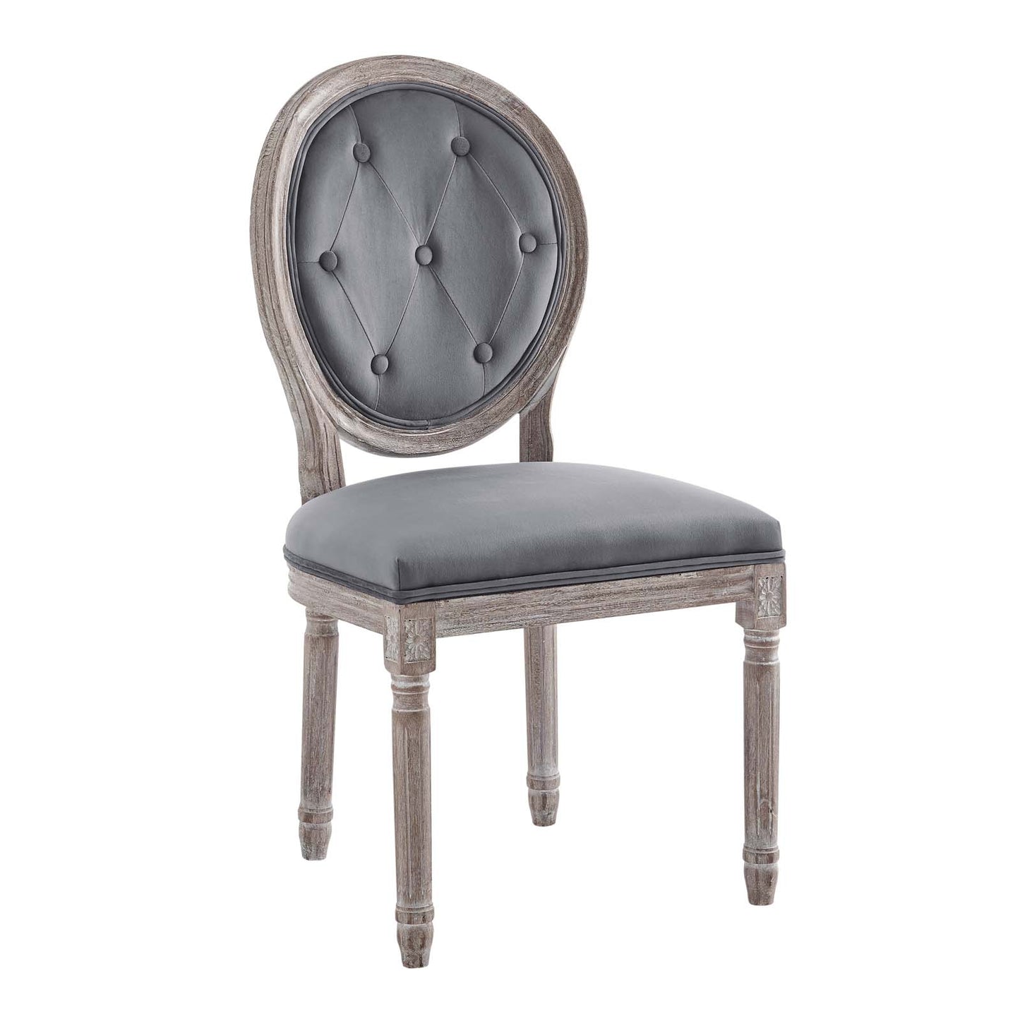 Arise Vintage French Upholstered Fabric Dining Side Chair by Modway