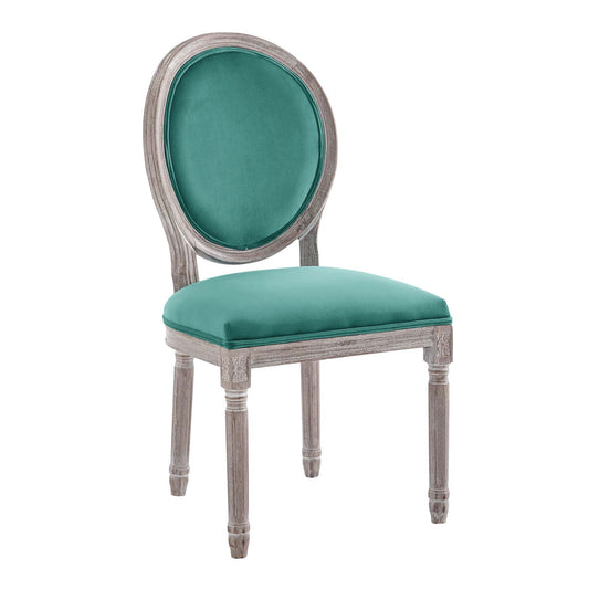 Emanate Vintage French Upholstered Fabric Dining Side Chair by Modway
