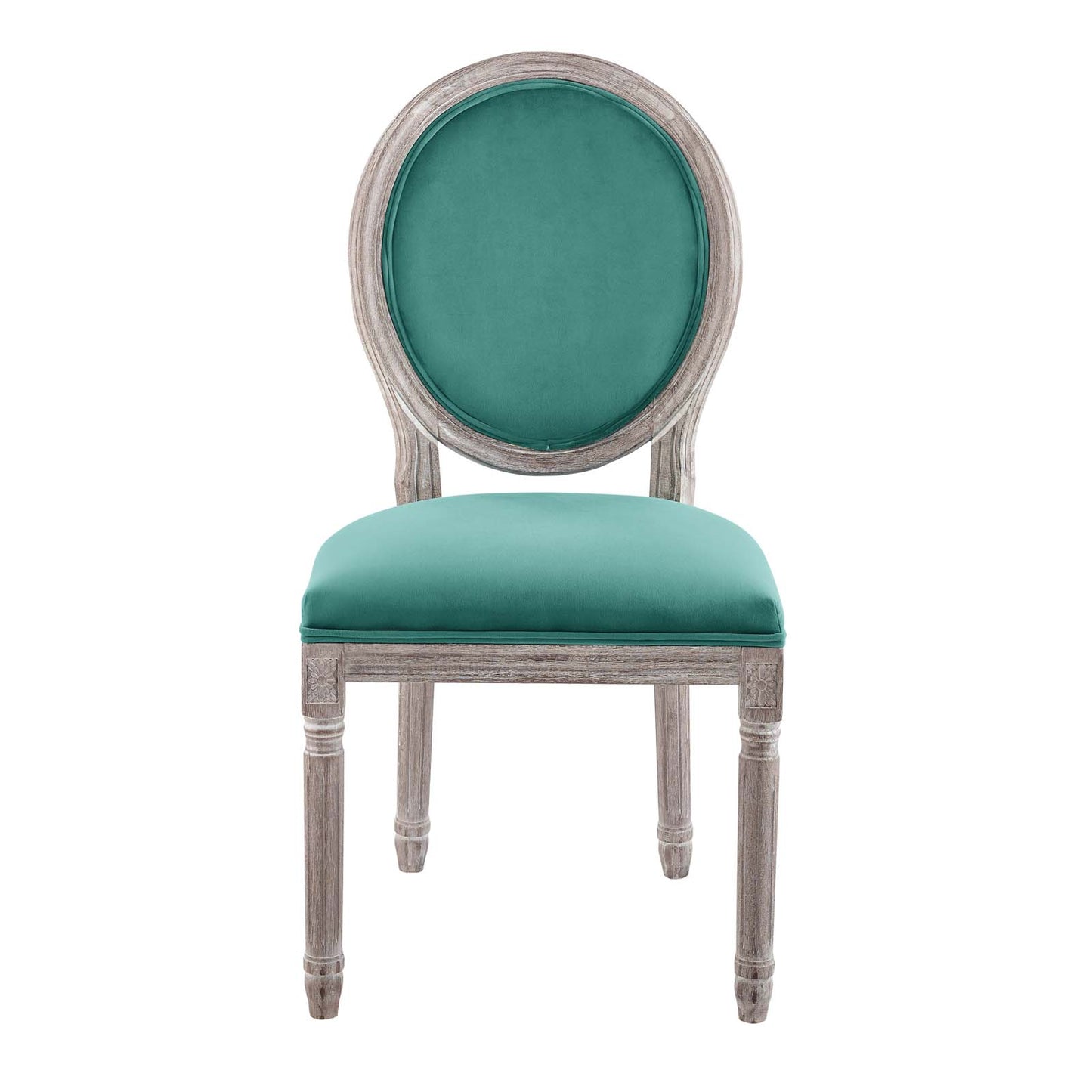 Emanate Vintage French Upholstered Fabric Dining Side Chair by Modway