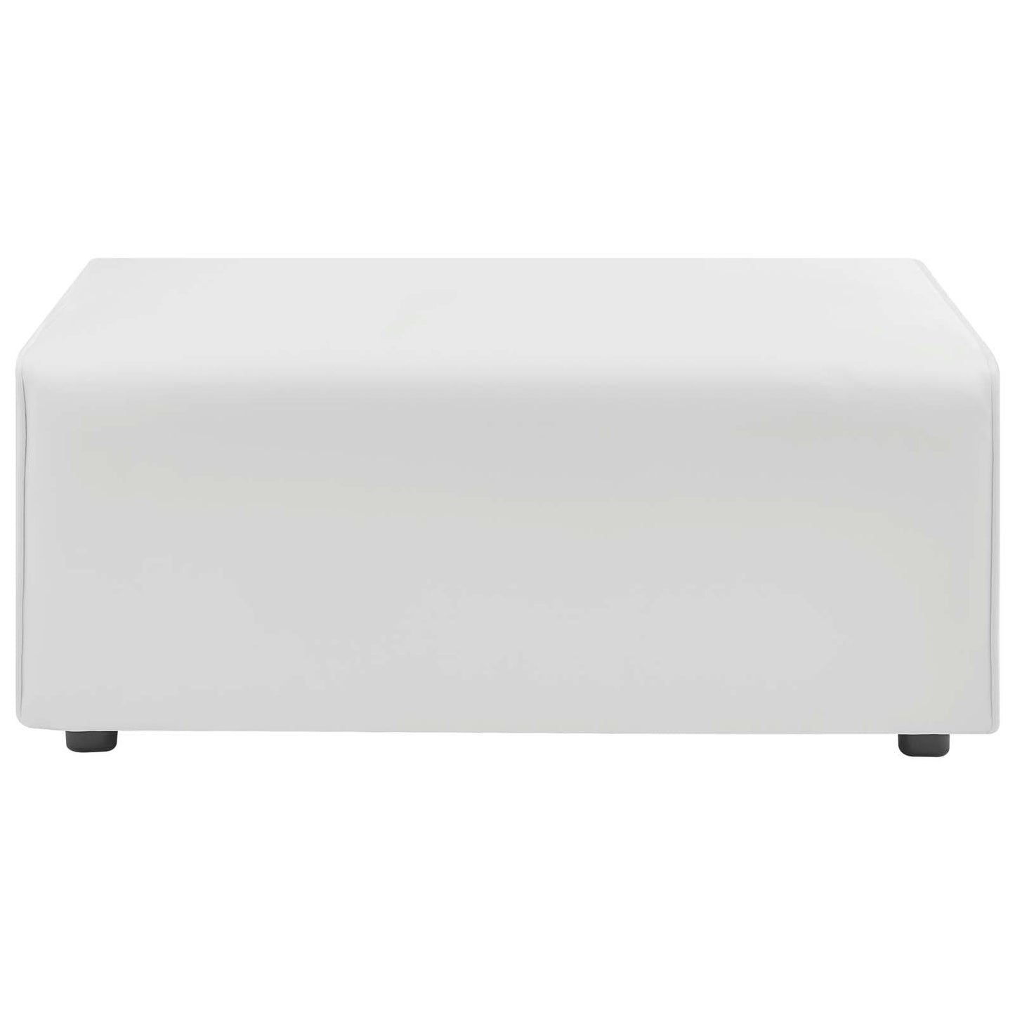 Mingle Vegan Leather Sofa and Ottoman Set Gray by Modway