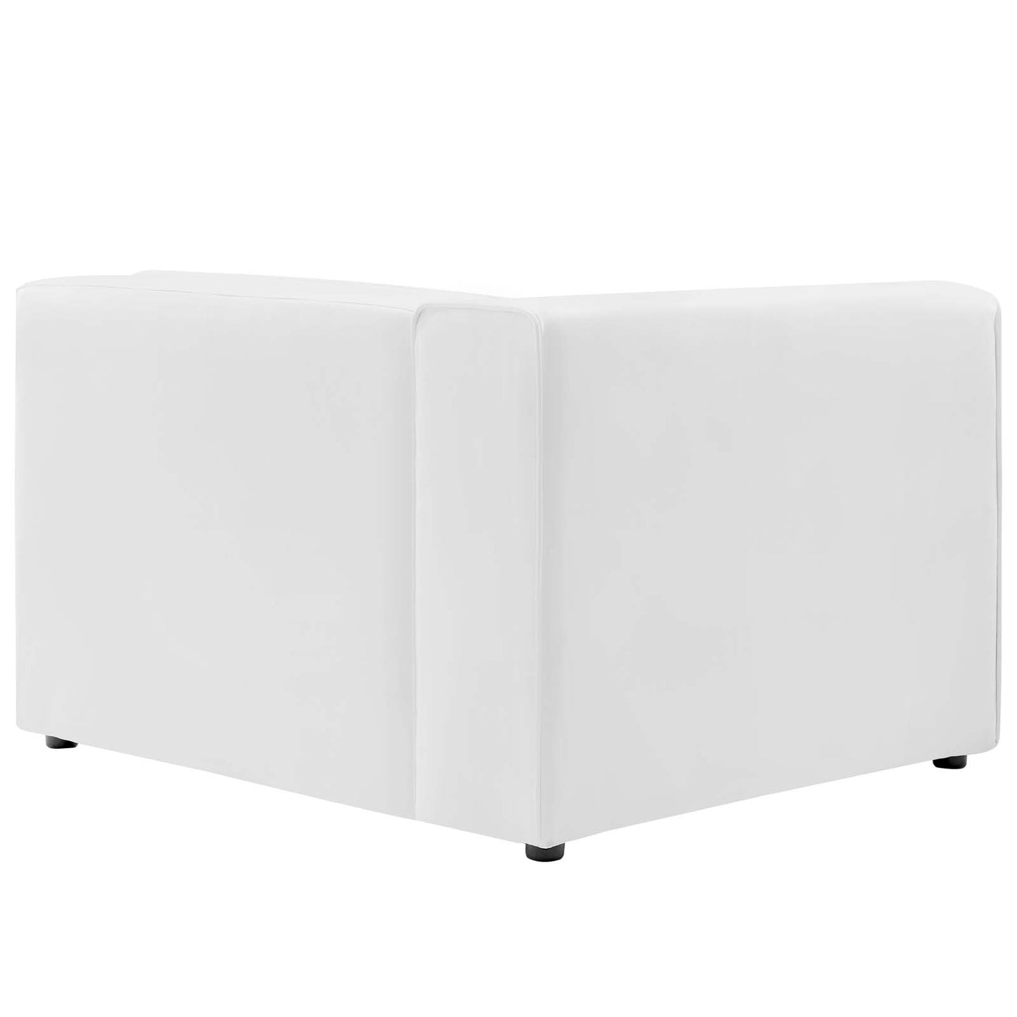 Mingle Vegan Leather Sofa and Ottoman Set Gray by Modway