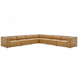 Mingle Vegan Leather 7-Piece Sectional Sofa by Modway