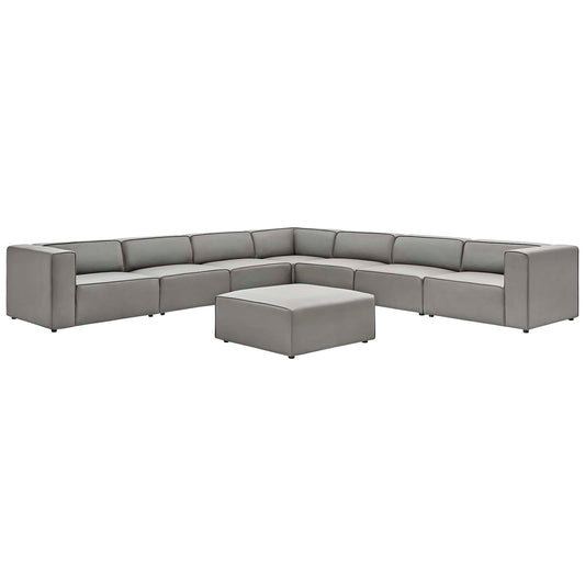 Mingle Vegan Leather 8-Piece Sectional Sofa Set by Modway