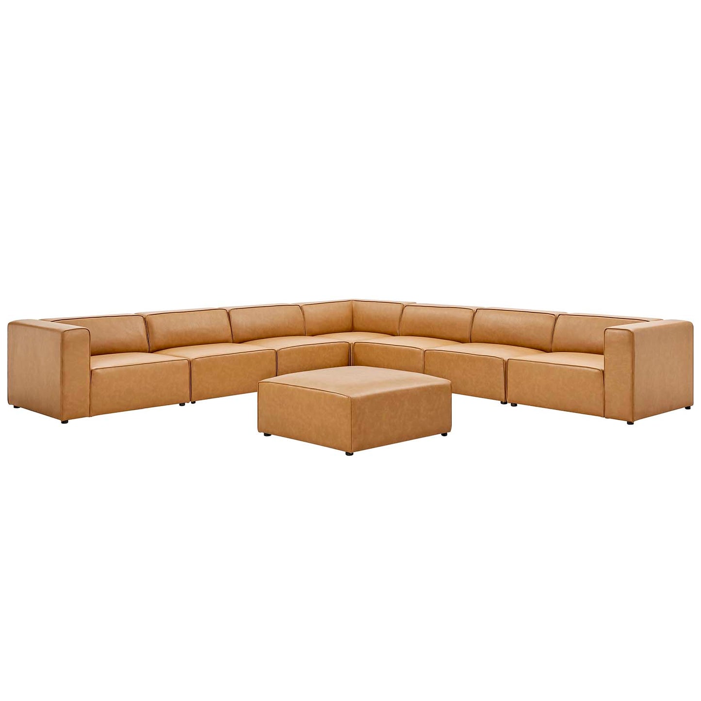 Mingle Vegan Leather 8-Piece Sectional Sofa Set by Modway