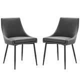 Viscount Vegan Leather Dining Chairs - Set of 2 by Modway