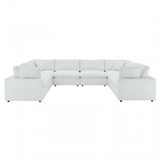 Commix Down Filled Overstuffed Vegan Leather 8-Piece Sectional Sofa by Modway
