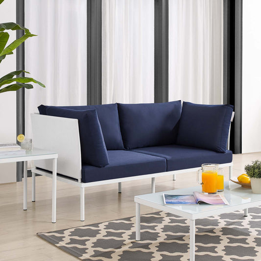 Harmony Sunbrella Outdoor Patio Aluminum Loveseat by Modway