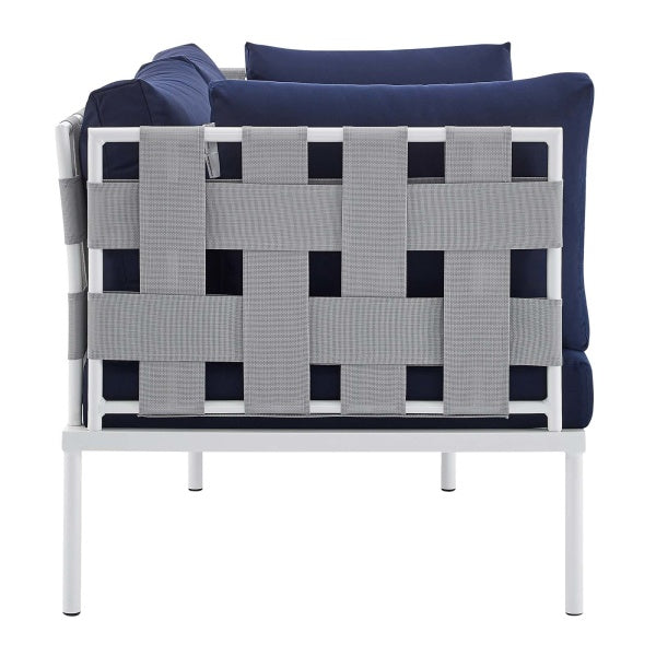 Harmony Sunbrella Outdoor Patio Aluminum Loveseat | Polyester by Modway