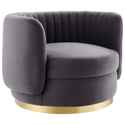 Embrace Tufted Performance Velvet Performance Velvet Swivel Chair by Modway