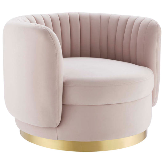 Embrace Tufted Performance Velvet Performance Velvet Swivel Chair by Modway