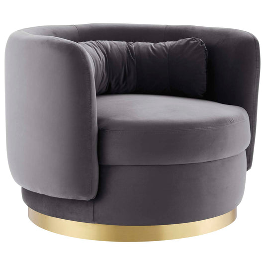Relish Performance Velvet Performance Velvet Swivel Chair by Modway