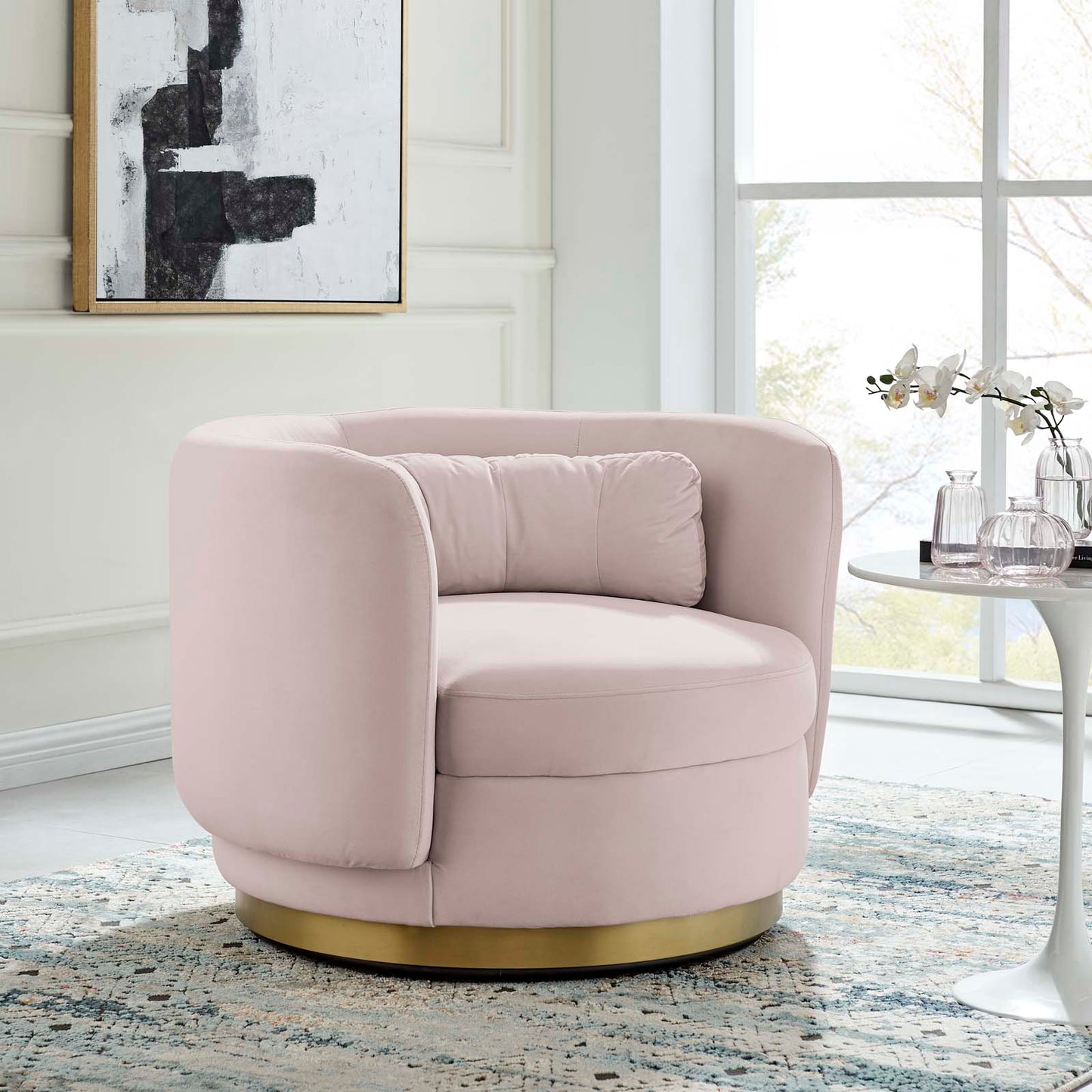 Relish Performance Velvet Performance Velvet Swivel Chair by Modway