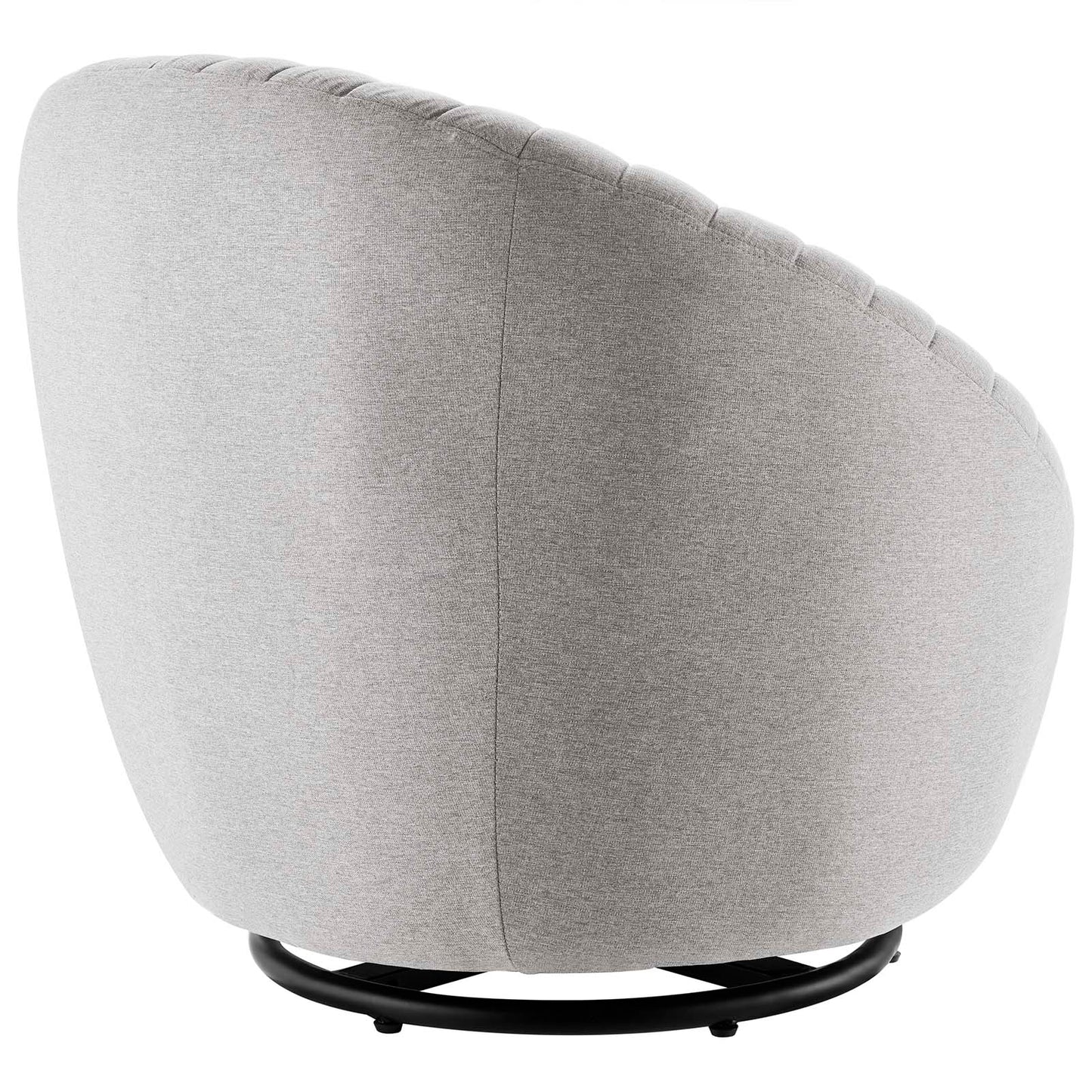 Whirr Tufted Fabric Fabric Swivel Chair | Polyester by Modway