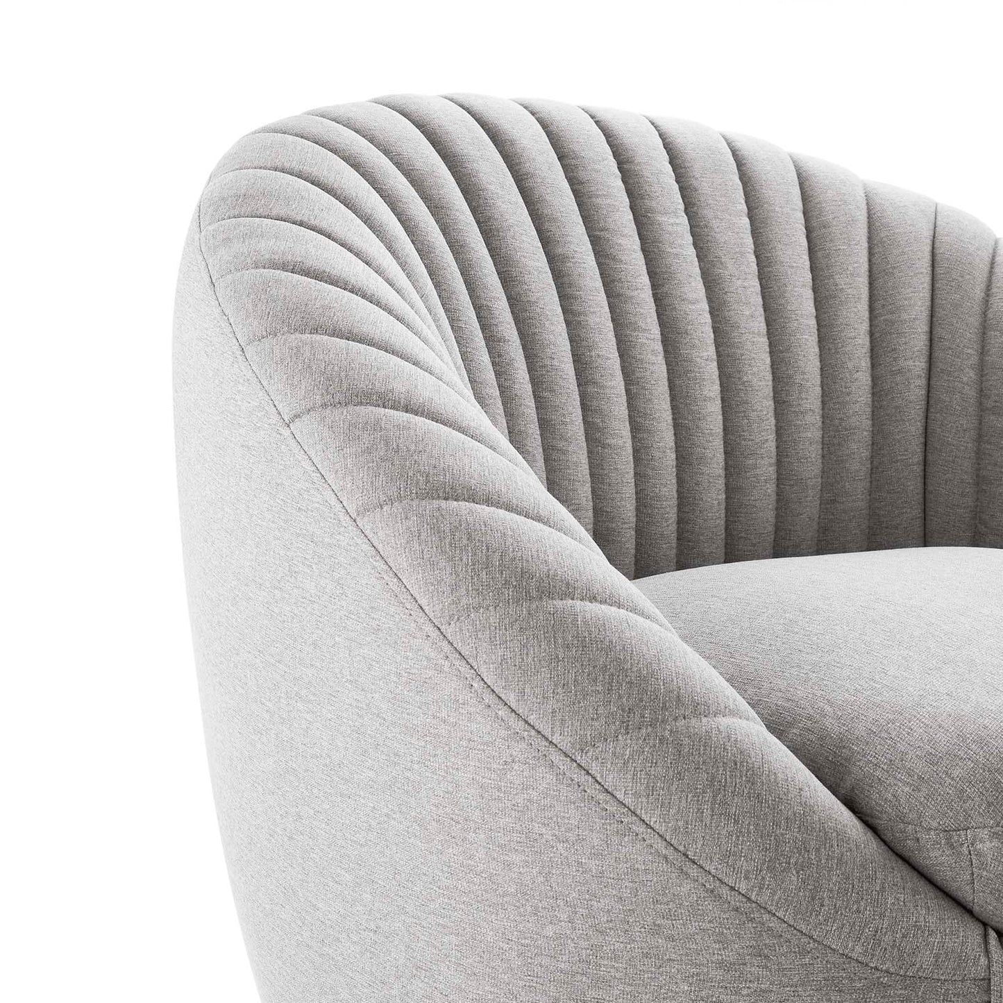 Whirr Tufted Fabric Fabric Swivel Chair | Polyester by Modway