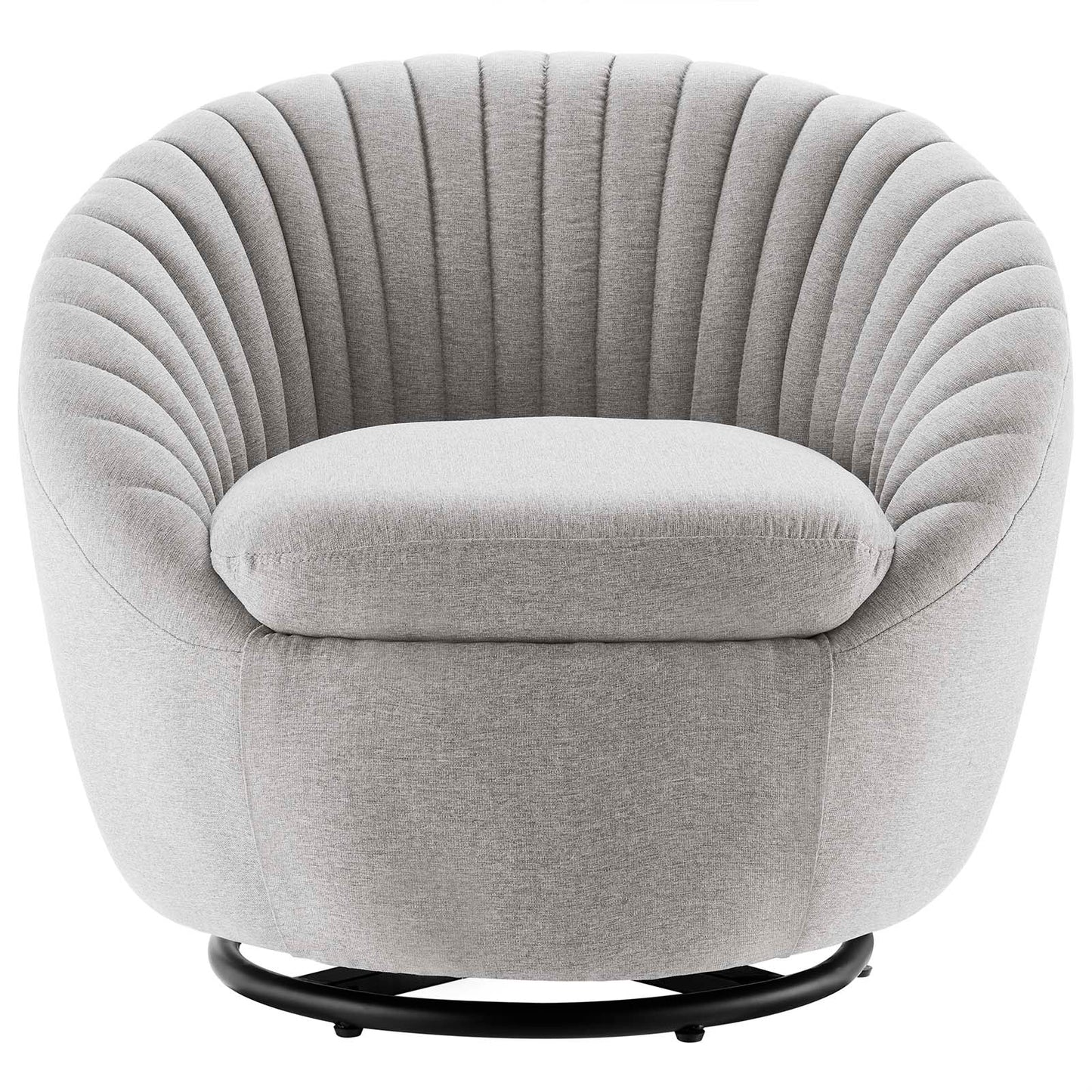 Whirr Tufted Fabric Fabric Swivel Chair | Polyester by Modway