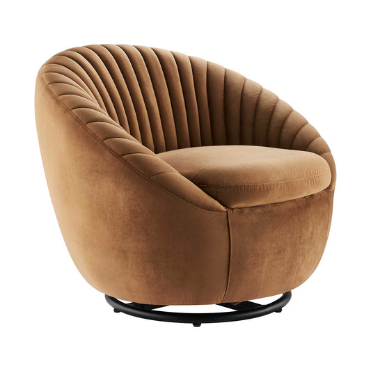 Whirr Tufted Performance Velvet Performance Velvet Swivel Chair by Modway