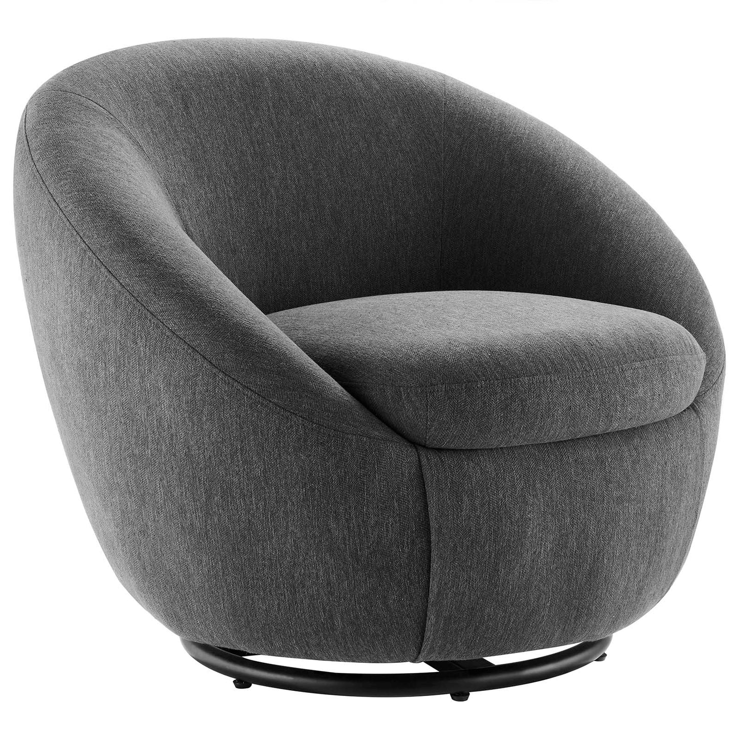 Buttercup Fabric Upholstered Upholstered Fabric Swivel Chair | Polyester by Modway