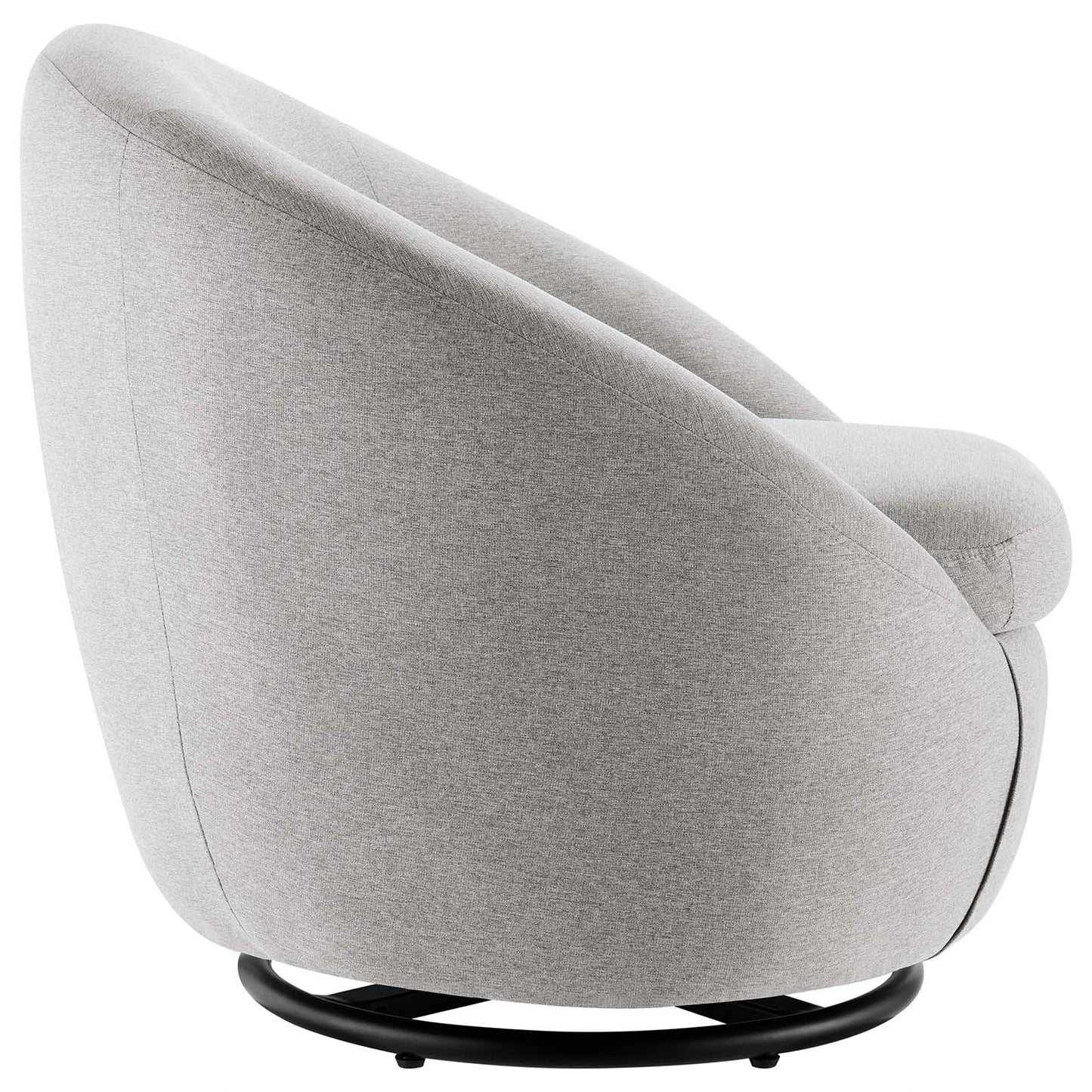Buttercup Fabric Upholstered Upholstered Fabric Swivel Chair | Polyester by Modway