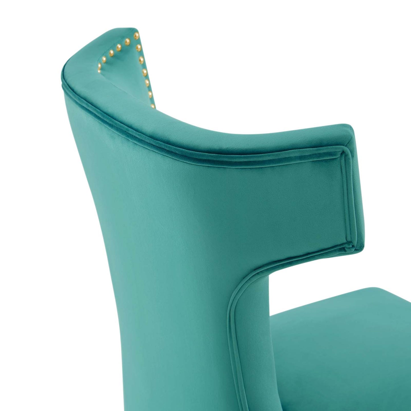 Curve Performance Velvet Dining Chairs (Set of 2) by Modway