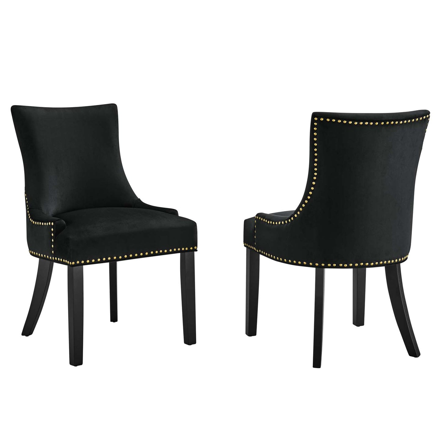 Marquis Performance Velvet Dining Chairs (Set of 2) by Modway