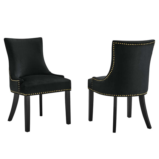 Marquis Performance Velvet Dining Chairs (Set of 2) by Modway