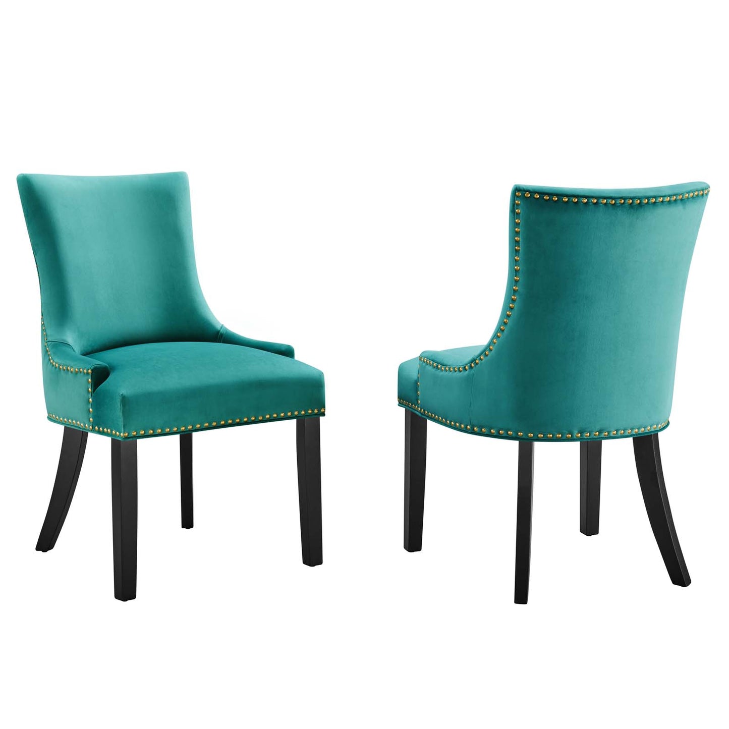 Marquis Performance Velvet Dining Chairs (Set of 2) by Modway