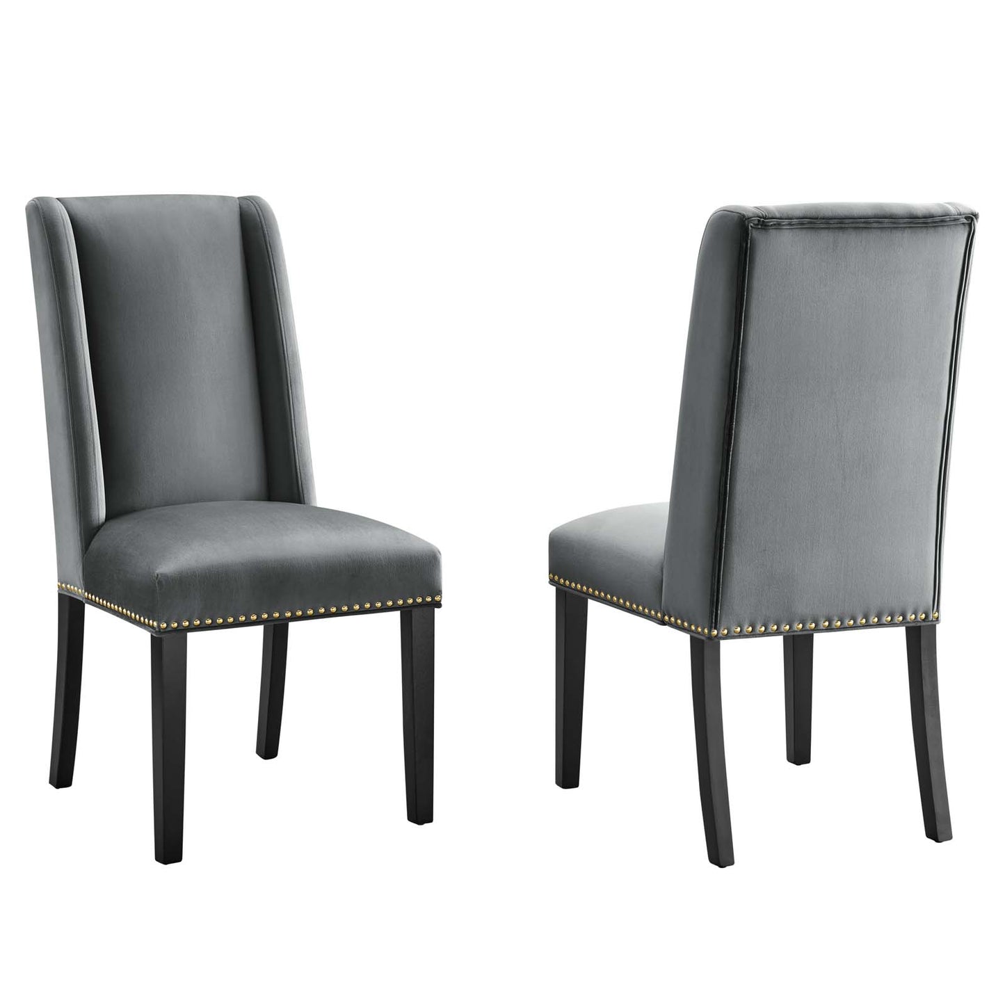 Baron Performance Velvet Dining Chairs (Set of 2) by Modway