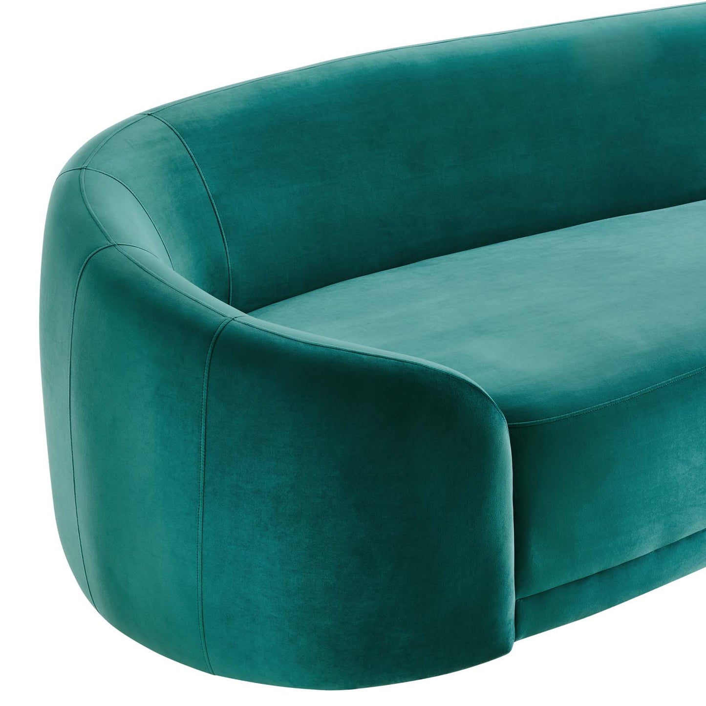 Contessa Performance Velvet Sofa in Teal by Modway