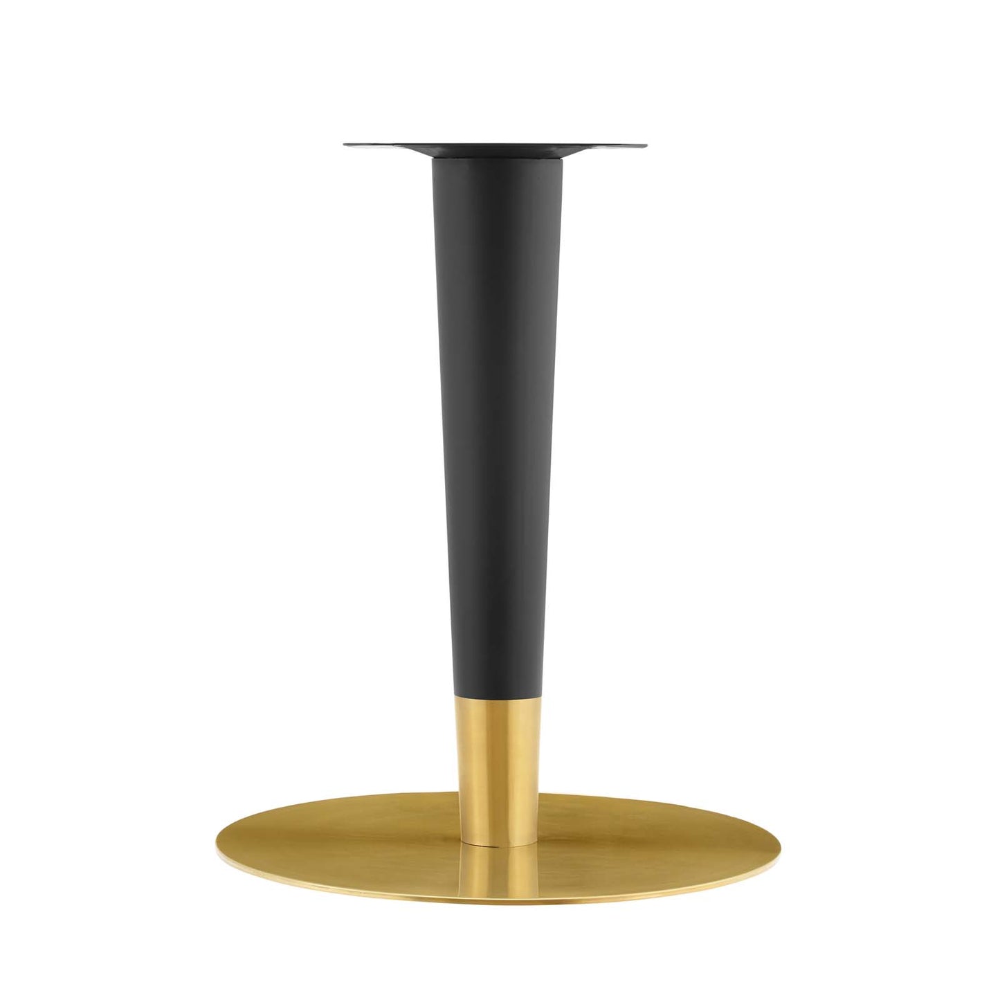 Zinque 40" Dining Table Gold White by Modway