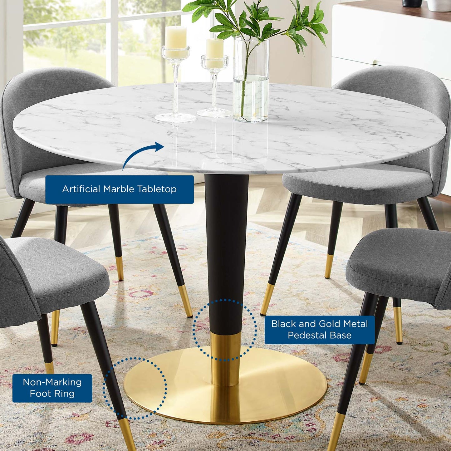 Zinque 47" Dining Table by Modway