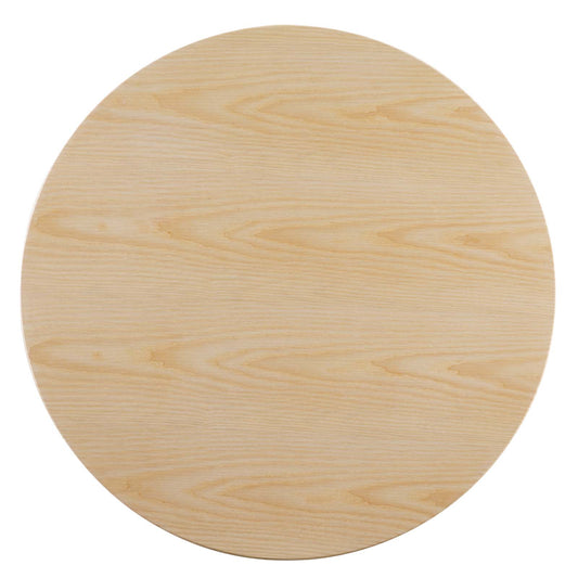 Lippa 36" Wood Dining Table Gold Natural by Modway