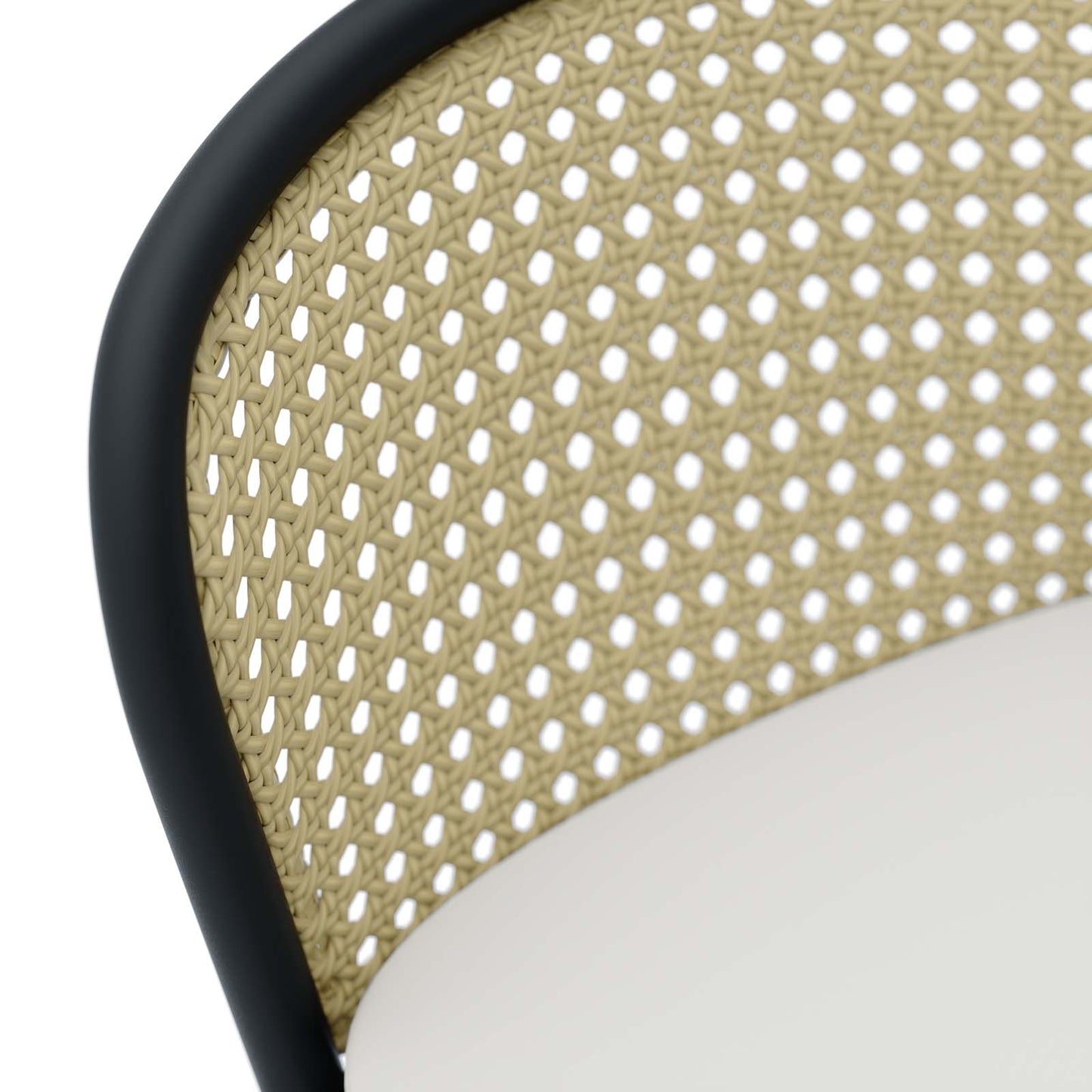 Melbourne Outdoor Patio Dining Side Chair in Ivory White by Modway
