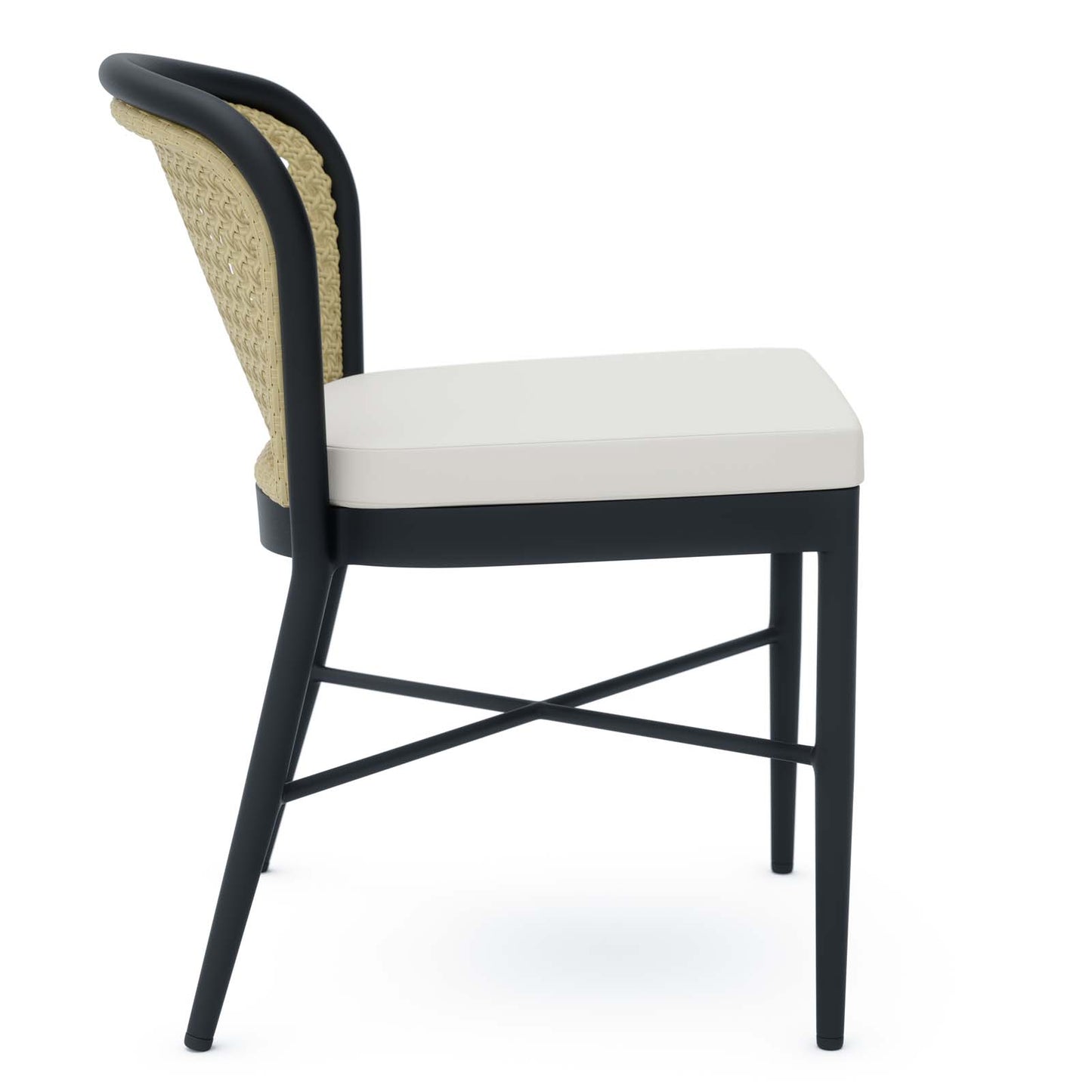 Melbourne Outdoor Patio Dining Side Chair in Ivory White by Modway