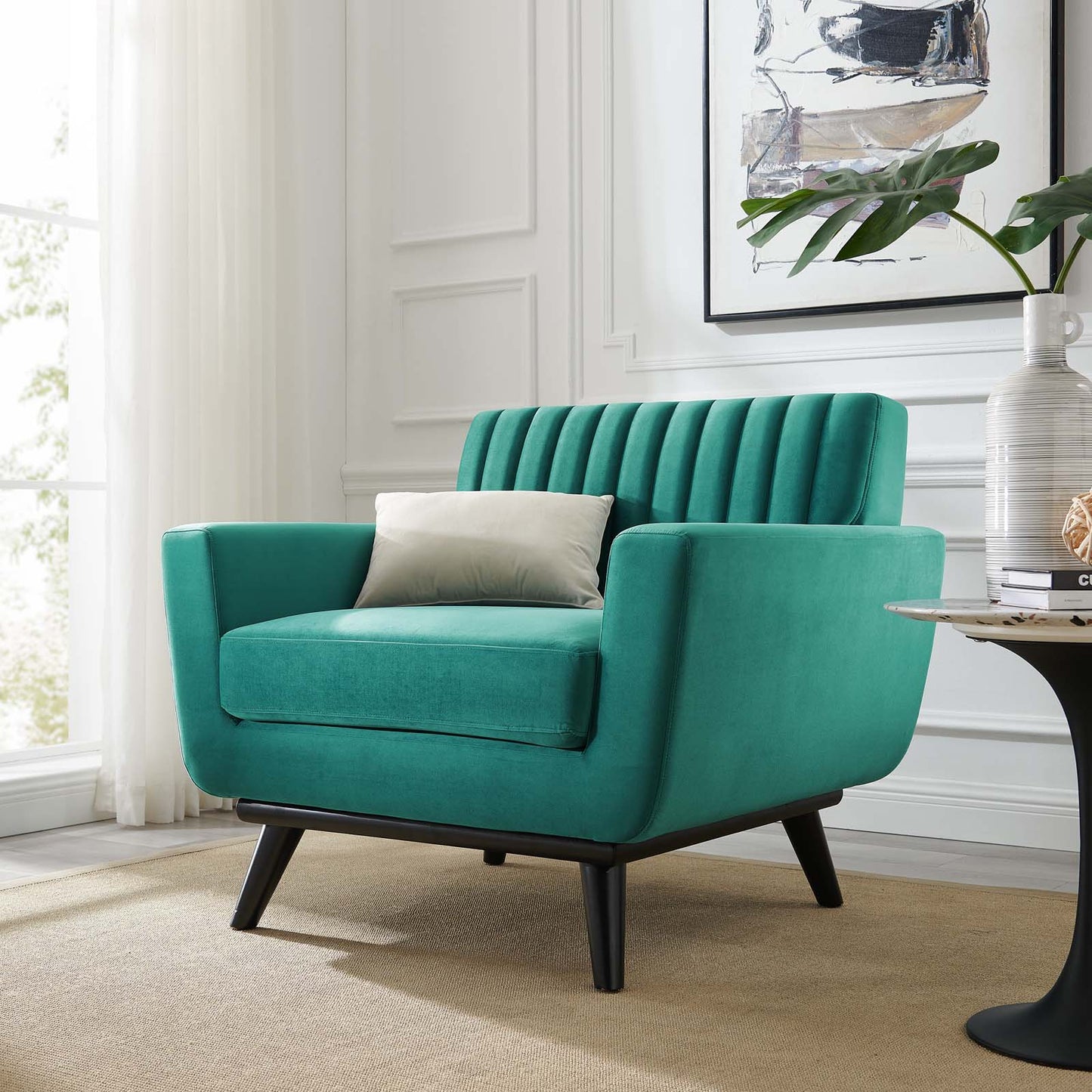 Engage Channel Tufted Performance Velvet Armchair by Modway