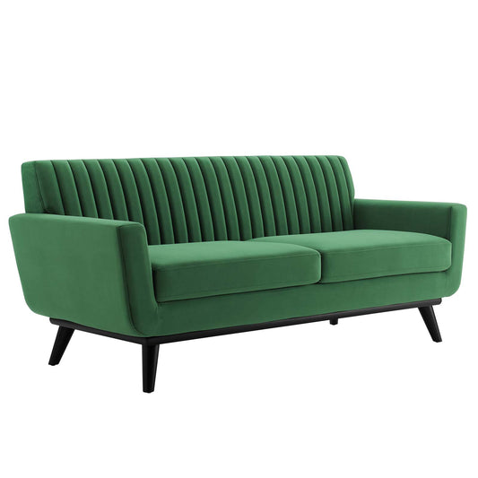 Engage Channel Tufted Performance Velvet Loveseat by Modway