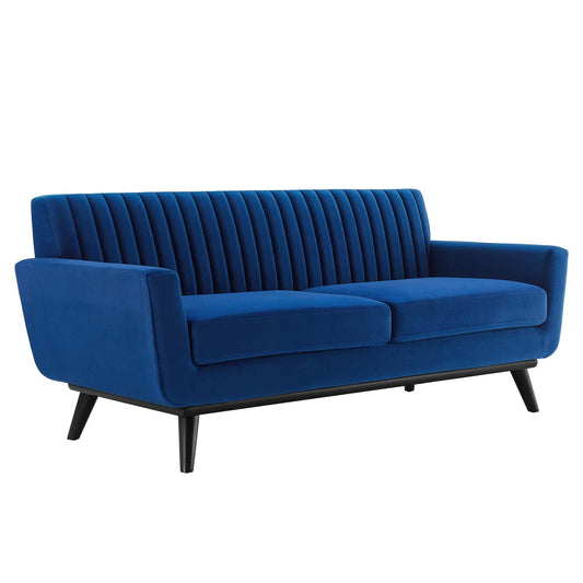 Engage Channel Tufted Performance Velvet Loveseat by Modway