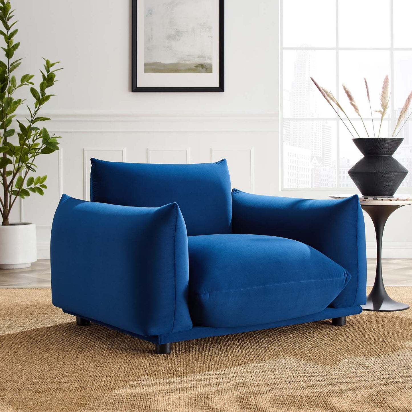 Copious Performance Velvet Armchair by Modway