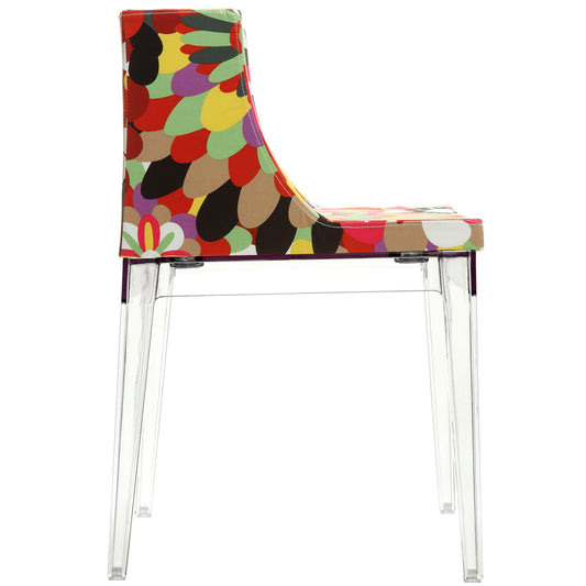 Flower Dining Side Chair Clear by Modway