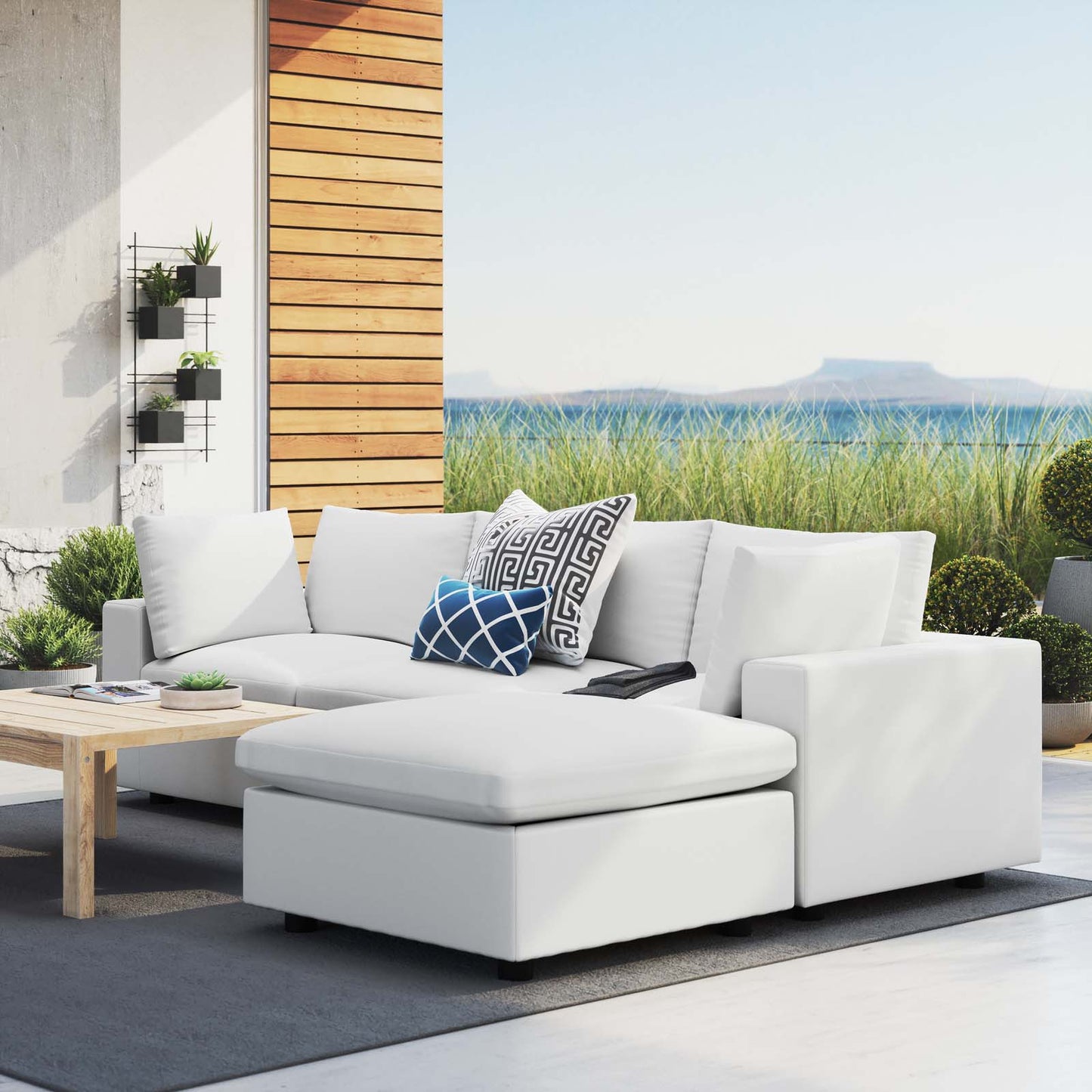 Commix 4-Piece Sunbrella Outdoor Patio Sectional Sofa by Modway